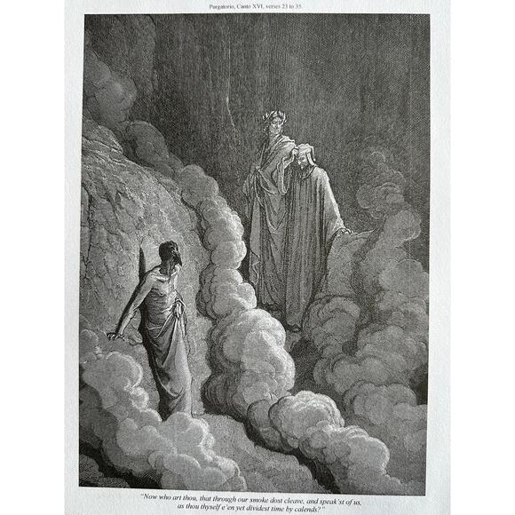 Dore, Envious, Third Terrace, Divine Comedy, Engraving Art Print ~ 250803-WH 705 - Picture 2 of 4